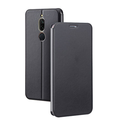 Funda de Cuero Cartera con Soporte Carcasa L02 para Xiaomi Redmi 8 Negro