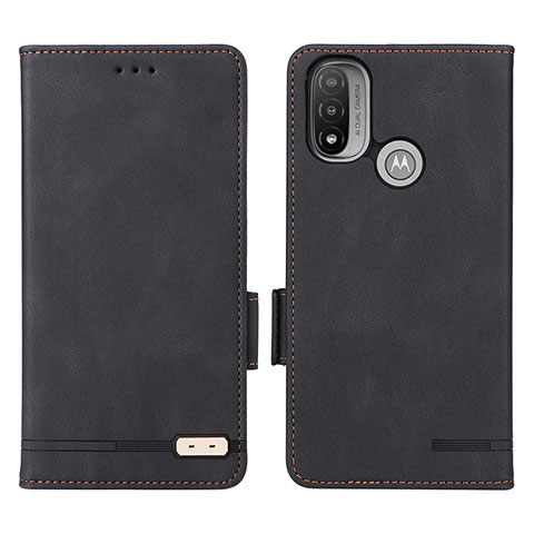 Funda de Cuero Cartera con Soporte Carcasa L02Z para Motorola Moto E20 Negro