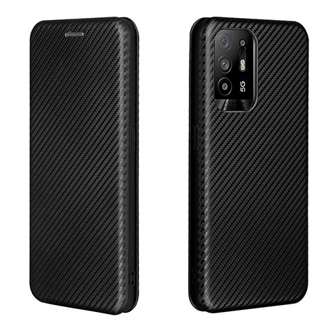 Funda de Cuero Cartera con Soporte Carcasa L02Z para Oppo F19 Pro+ Plus 5G Negro