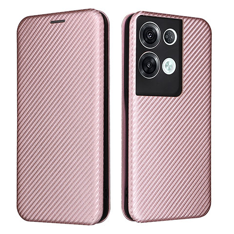 Funda de Cuero Cartera con Soporte Carcasa L02Z para Oppo Reno8 Pro+ Plus 5G Verde