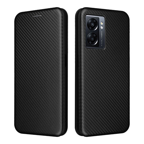 Funda de Cuero Cartera con Soporte Carcasa L02Z para Realme Narzo 50 5G Negro