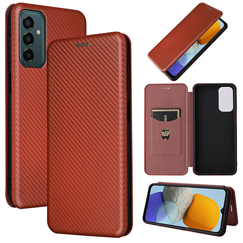 Funda de Cuero Cartera con Soporte Carcasa L02Z para Samsung Galaxy M23 5G Marron