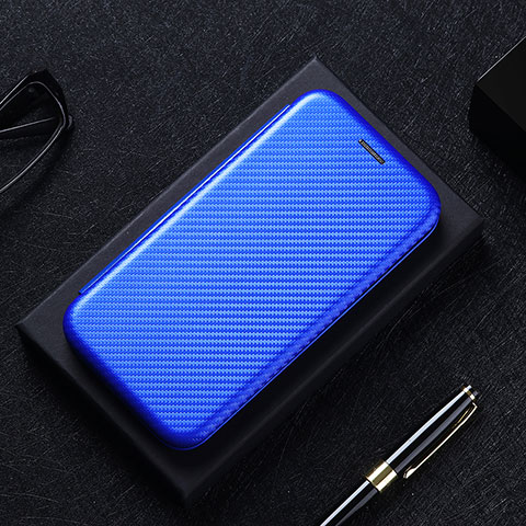 Funda de Cuero Cartera con Soporte Carcasa L02Z para Xiaomi Mi Note 10 Lite Azul
