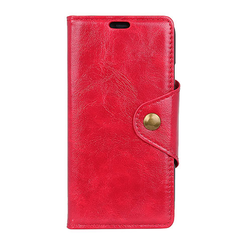 Funda de Cuero Cartera con Soporte Carcasa L03 para Asus Zenfone 5 Lite ZC600KL Rojo