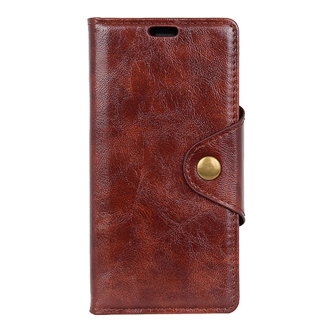 Funda de Cuero Cartera con Soporte Carcasa L03 para HTC Desire 12 Plus Marron