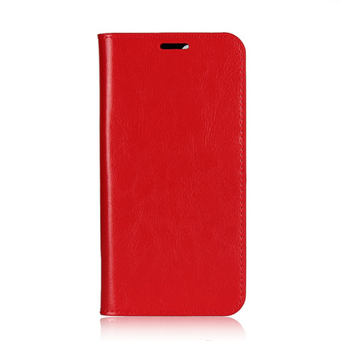 Funda de Cuero Cartera con Soporte Carcasa L03 para Huawei Honor 9 Lite Rojo