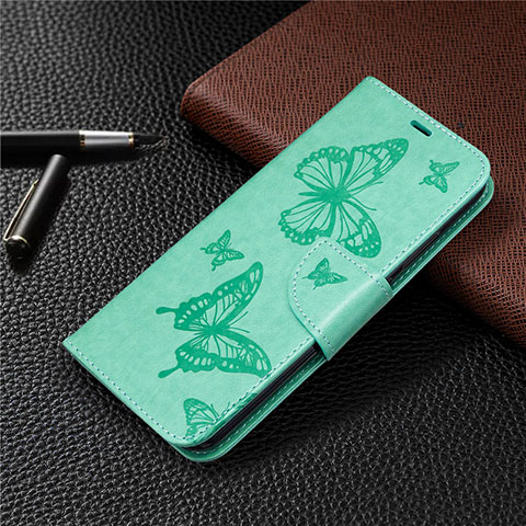 Funda de Cuero Cartera con Soporte Carcasa L03 para Huawei Honor 9C Verde