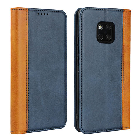 Funda de Cuero Cartera con Soporte Carcasa L03 para Huawei Mate 20 Pro Azul