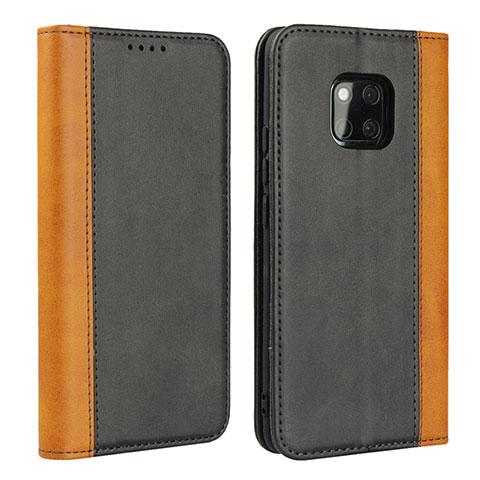 Funda de Cuero Cartera con Soporte Carcasa L03 para Huawei Mate 20 Pro Gris