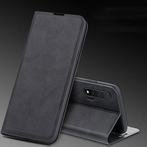 Funda de Cuero Cartera con Soporte Carcasa L03 para Huawei Nova 6 5G Negro