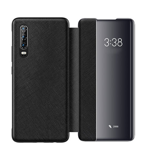 Funda de Cuero Cartera con Soporte Carcasa L03 para Huawei P30 Negro