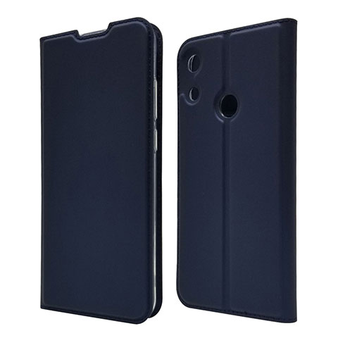 Funda de Cuero Cartera con Soporte Carcasa L03 para Huawei Y6 (2019) Azul