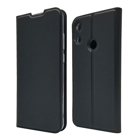 Funda de Cuero Cartera con Soporte Carcasa L03 para Huawei Y6 (2019) Negro