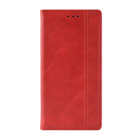 Funda de Cuero Cartera con Soporte Carcasa L03 para Motorola Moto G9 Play Rojo