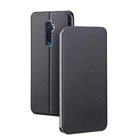 Funda de Cuero Cartera con Soporte Carcasa L03 para Oppo Reno2 Negro