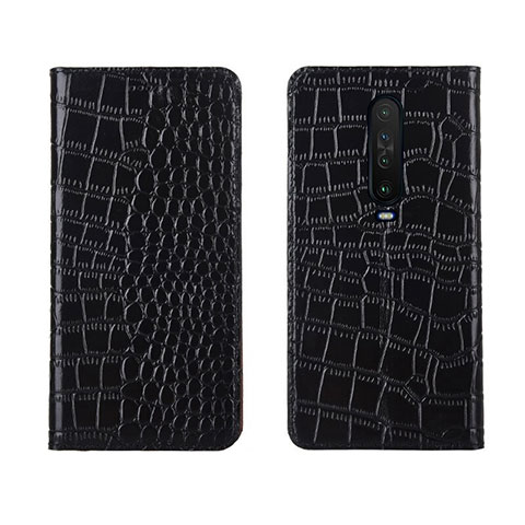 Funda de Cuero Cartera con Soporte Carcasa L03 para Xiaomi Poco X2 Negro