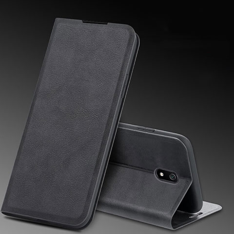 Funda de Cuero Cartera con Soporte Carcasa L03 para Xiaomi Redmi 8A Negro