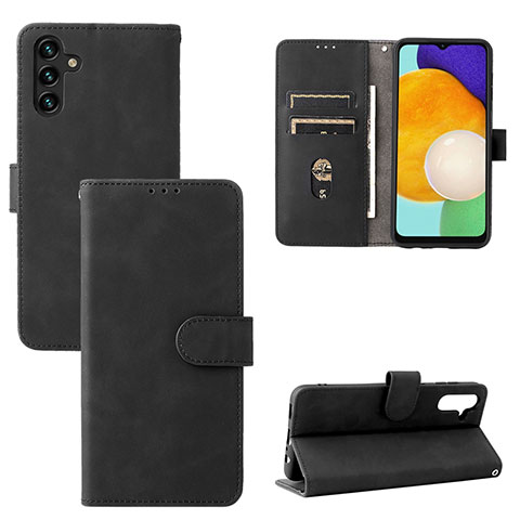 Funda de Cuero Cartera con Soporte Carcasa L03Z para Samsung Galaxy A04s Negro