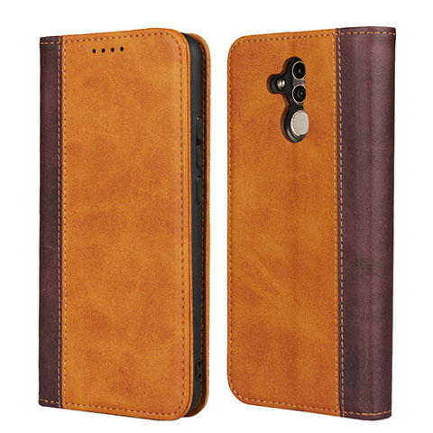 Funda de Cuero Cartera con Soporte Carcasa L04 para Huawei Mate 20 Lite Naranja