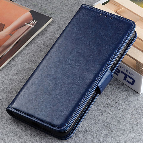 Funda de Cuero Cartera con Soporte Carcasa L04 para Huawei Nova 8 SE 5G Azul