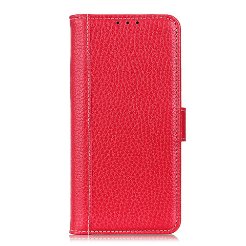 Funda de Cuero Cartera con Soporte Carcasa L04 para Huawei Y5p Rojo