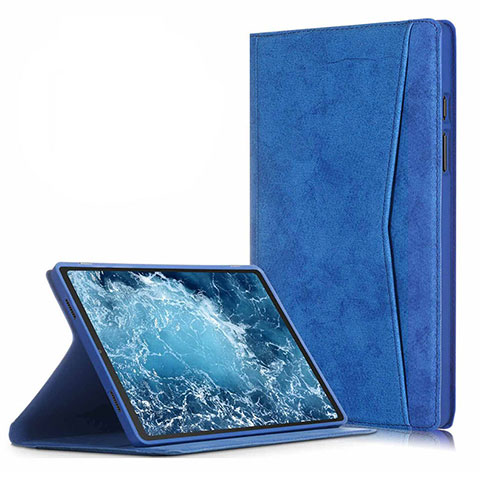 Funda de Cuero Cartera con Soporte Carcasa L04 para Samsung Galaxy Tab A7 4G 10.4 SM-T505 Azul