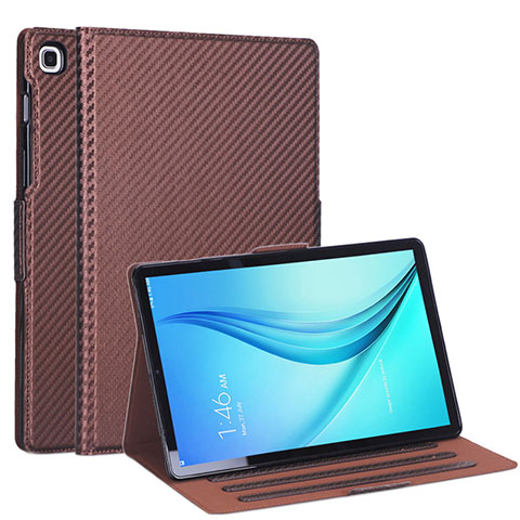 Funda de Cuero Cartera con Soporte Carcasa L04 para Samsung Galaxy Tab S5e 4G 10.5 SM-T725 Marron