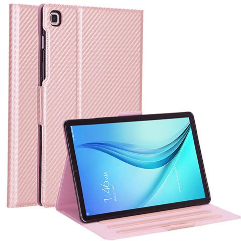 Funda de Cuero Cartera con Soporte Carcasa L04 para Samsung Galaxy Tab S5e 4G 10.5 SM-T725 Oro Rosa