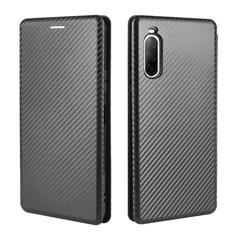 Funda de Cuero Cartera con Soporte Carcasa L04Z para Sony Xperia 10 II Negro