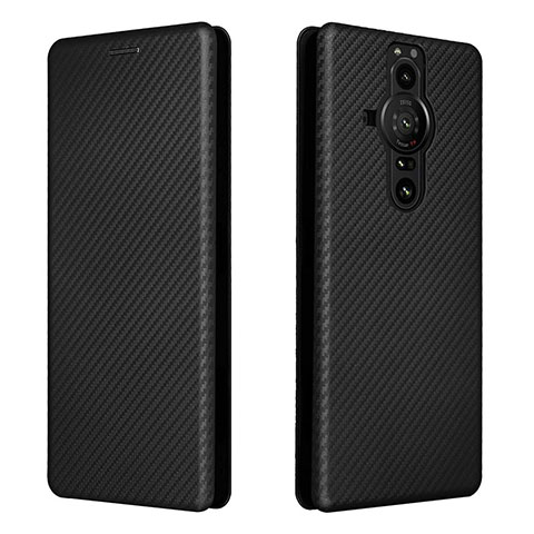 Funda de Cuero Cartera con Soporte Carcasa L04Z para Sony Xperia PRO-I Negro