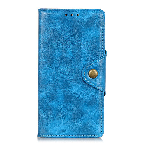 Funda de Cuero Cartera con Soporte Carcasa L05 para Alcatel 1S (2019) Azul