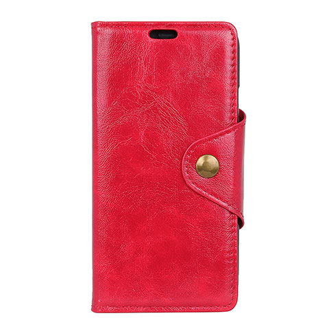 Funda de Cuero Cartera con Soporte Carcasa L05 para Asus Zenfone 5 ZS620KL Rojo