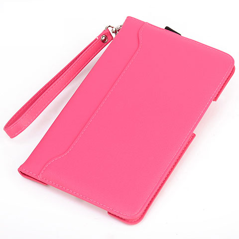 Funda de Cuero Cartera con Soporte Carcasa L05 para Huawei MatePad 10.4 Rosa Roja