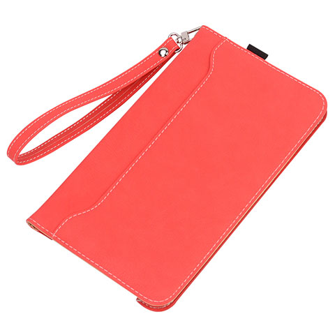 Funda de Cuero Cartera con Soporte Carcasa L05 para Huawei MatePad 5G 10.4 Rojo