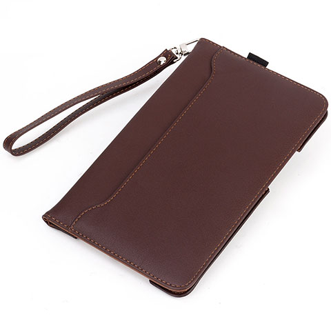 Funda de Cuero Cartera con Soporte Carcasa L05 para Huawei MatePad Marron