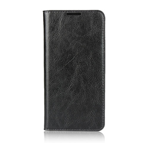 Funda de Cuero Cartera con Soporte Carcasa L05 para Huawei Nova 4e Negro