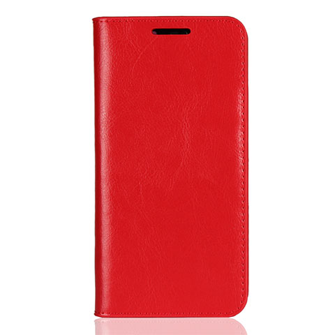 Funda de Cuero Cartera con Soporte Carcasa L05 para Huawei P20 Lite Rojo