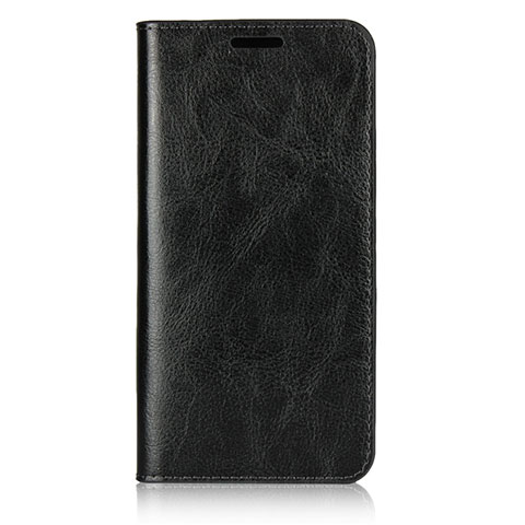 Funda de Cuero Cartera con Soporte Carcasa L05 para Huawei P20 Negro