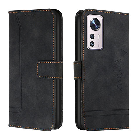Funda de Cuero Cartera con Soporte Carcasa L05 para Xiaomi Mi 12 Pro 5G Negro