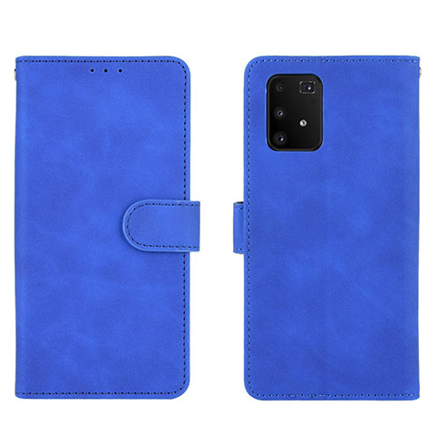 Funda de Cuero Cartera con Soporte Carcasa L05Z para Samsung Galaxy M80S Azul