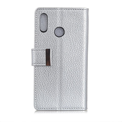 Funda de Cuero Cartera con Soporte Carcasa L06 para Asus Zenfone 5 ZE620KL Plata