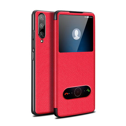 Funda de Cuero Cartera con Soporte Carcasa L06 para Huawei Honor 9X Pro Rojo