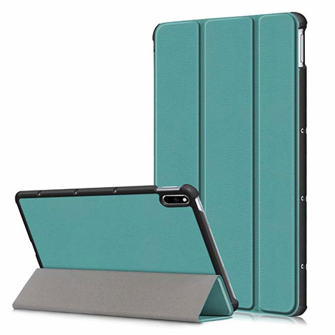 Funda de Cuero Cartera con Soporte Carcasa L06 para Huawei MatePad 10.4 Verde