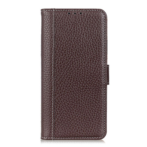 Funda de Cuero Cartera con Soporte Carcasa L06 para Huawei P Smart (2020) Marron