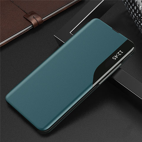 Funda de Cuero Cartera con Soporte Carcasa L06 para Huawei P Smart (2021) Cian