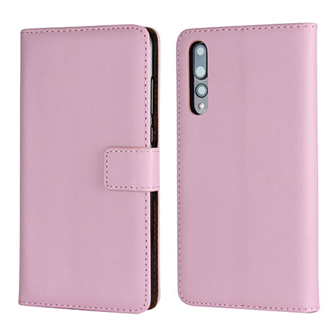 Funda de Cuero Cartera con Soporte Carcasa L06 para Huawei P20 Pro Rosa