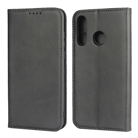 Funda de Cuero Cartera con Soporte Carcasa L06 para Huawei P30 Lite New Edition Negro