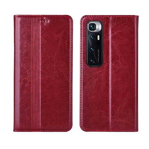 Funda de Cuero Cartera con Soporte Carcasa L06 para Xiaomi Mi 10 Ultra Rojo