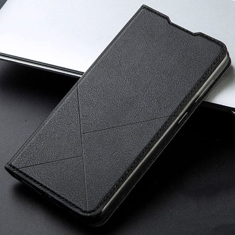 Funda de Cuero Cartera con Soporte Carcasa L06 para Xiaomi Redmi K30 4G Negro