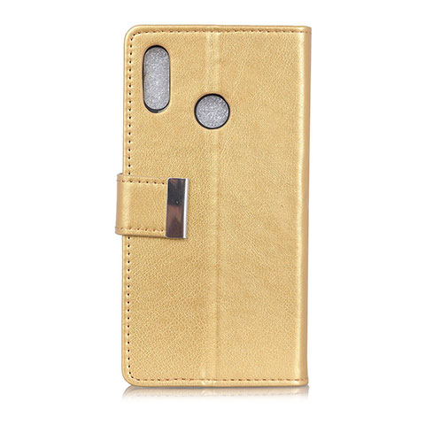 Funda de Cuero Cartera con Soporte Carcasa L07 para Asus Zenfone 5 ZE620KL Oro